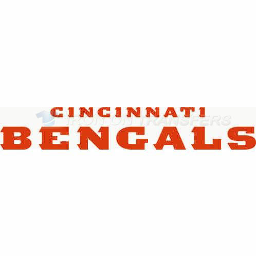 Cincinnati Bengals Iron-on Stickers (Heat Transfers)NO.463